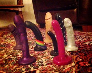 A variety of dildos